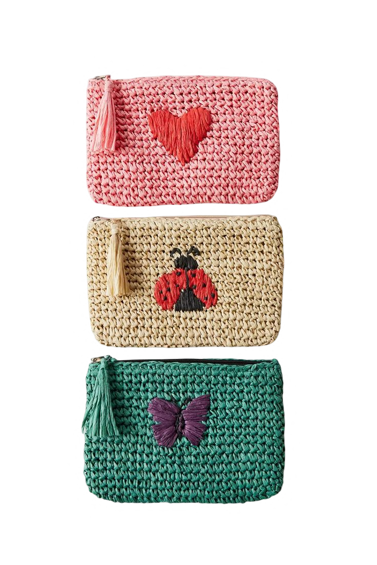 Embellished raffia clutches — popular with Middle East wholesale buyers