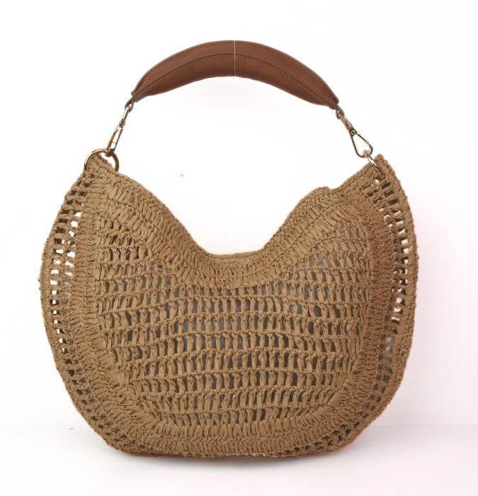 Natural Crochet Hobo
